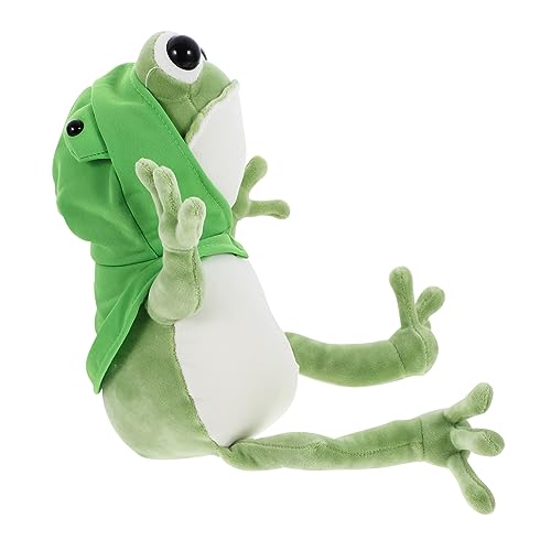 Abaodam Plüschpuppe Frösche Puppenschmuck Kinderspielzeug Stofftierpuppe Gefüllte Kinderpuppe Puppe Für Plüschspielzeug Plüschtier Froschpuppe Pp Baumwolle von Abaodam