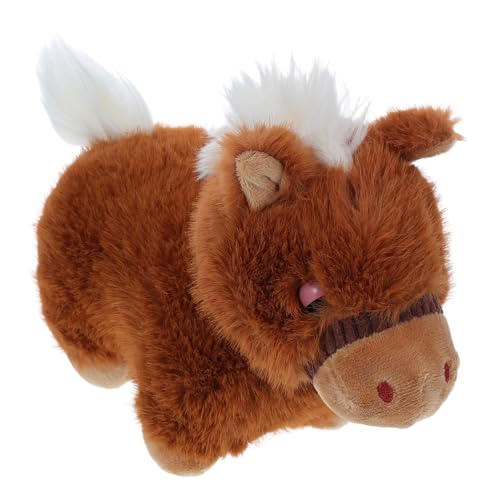 Abaodam Plüschpuppe Mit Sternzeichen Pferd: Maskottchen-Spielzeug Zum Chinesischen Neujahr 2026, 25 cm, Baumwolle, Braunes Pferd, Stofftier Für Das Frühlingsfest, Heimdekoration Abaodam Plüschpuppe Mit Sternzeichen Pferd: Maskottchen-Spielzeug Zum Chinesischen Neujahr 2026, 25 cm, Baumwolle, Braunes Pferd, Stofftier Für Das Frühlingsfest, Heimdekoration von Abaodam