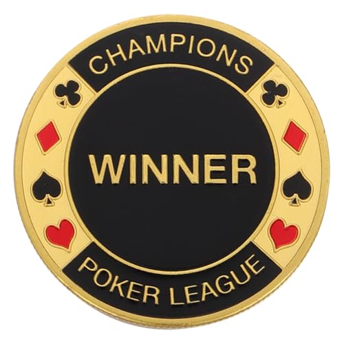 Abaodam Poker Schutz Metall Poker Zubehör mit Einzigartigem Design für Sammler und Spieler für Hold Spiele und Pokerabende Tragbar und Leicht Perfekter Glücksbringer von Abaodam
