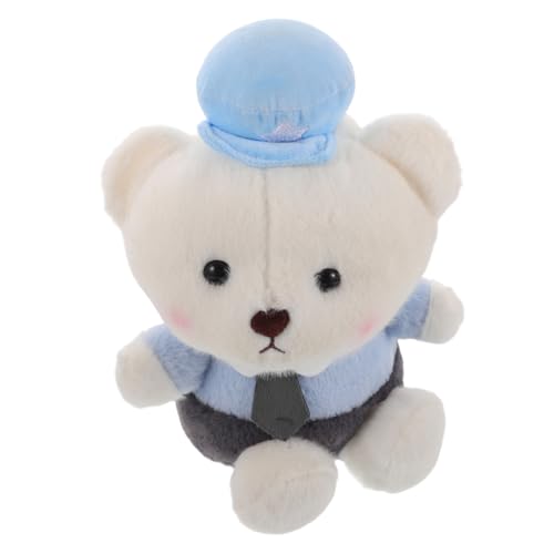 Abaodam Polizeibär Kuscheltier Plüschbär Plüsch Schlafbegleiter Kuscheltier Plüschbärenspielzeug Plüschspielzeug für Sky-Blue von Abaodam