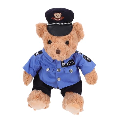 Abaodam Polizeibärenpuppe Bärenzeug Kuscheltier Für Freundin Ausgestopftes Bären-plüschtier Plüschspielzeug Für Kleinkinder Kinderspielzeug Kindertierspielzeug Stofftierbär Pp Baumwolle Abaodam Polizeibärenpuppe Bärenzeug Kuscheltier Für Freundin Ausgestopftes Bären-plüschtier Plüschspielzeug Für Kleinkinder Kinderspielzeug Kindertierspielzeug Stofftierbär Pp Baumwolle von Abaodam