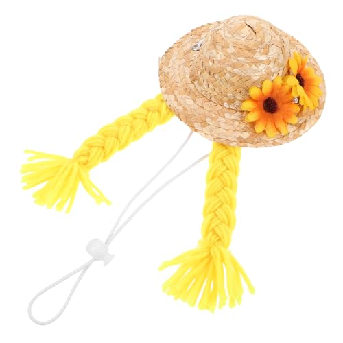 Abaodam Porche Gänse Statue Outfit mit Handgefertigtem Sonnenblumen Geflochtenem Strohhut Wetterfestes Miniatur Bast-hut für Garten Terrasse und Saisonale Außendekoration Abaodam Porche Gänse Statue Outfit mit Handgefertigtem Sonnenblumen Geflochtenem Strohhut Wetterfestes Miniatur Bast-hut für Garten Terrasse und Saisonale Außendekoration von Abaodam