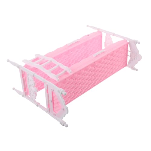 Abaodam Prinzessinnen Puppenbett Hochbett für Puppen Schlafmöbel mit Fantasievollem Design für Kreatives Rollenspiel und Puppenhaus Zubehör Abaodam Prinzessinnen Puppenbett Hochbett für Puppen Schlafmöbel mit Fantasievollem Design für Kreatives Rollenspiel und Puppenhaus Zubehör von Abaodam