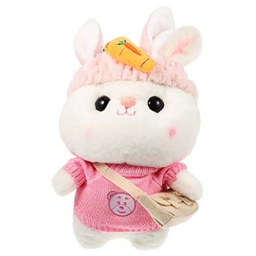 Abaodam Pullover Hase kinderspielzeug für Kid Toys spielsachen hühner Gefüllte Hasenpuppe Karikatur gefülltes Kaninchen süßes Stofftier Plüsch von Abaodam