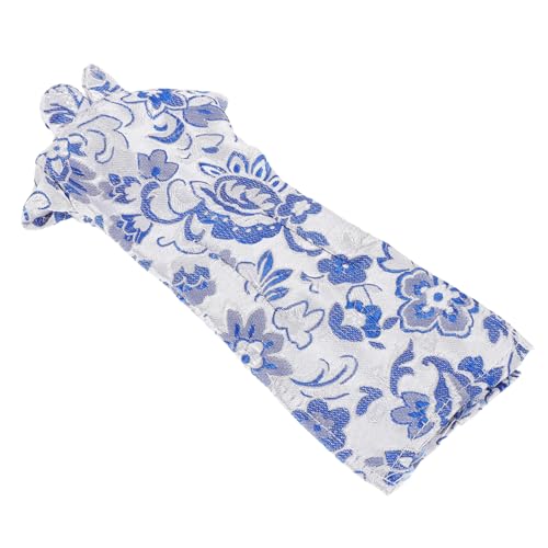 Abaodam Puppe Cheongsam Puppenkostüm Puppenkleidung Süßes Puppenzubehör Puppen -Outfits Kleid Für Puppen Puppen-Outfit Stoff Blue von Abaodam