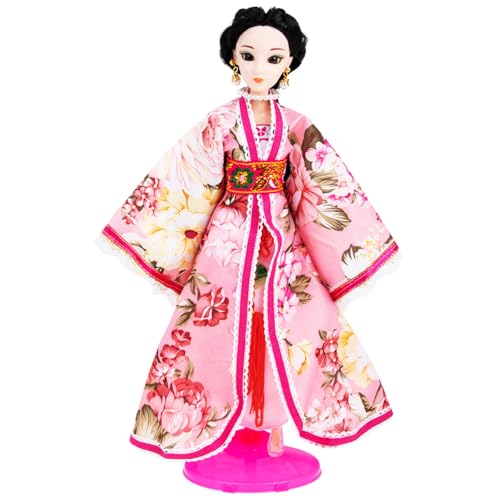 Abaodam Puppe mit Kleid und Schuhen Figuren Mädchen Süße Puppe Puppen kinderpuppe Puppenmodell doll Accessories Puppenkleidung zarte Puppe Heimpuppe Kostümpuppe Stoff von Abaodam