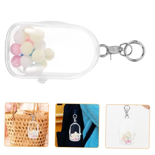 Abaodam Puppen Aufbewahrungstasche aus Hochtransparente Mini Displaytasche mit Praktischem Reißverschluss für Aufbewahrung und Präsentation von Figuren Kompakte von Abaodam