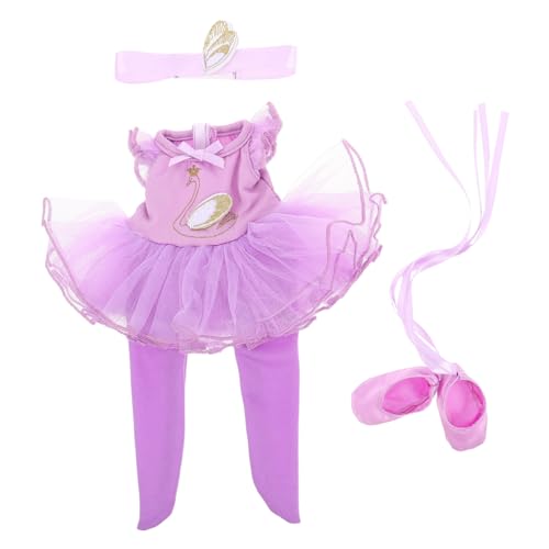 Abaodam Puppen Ballettkostüm mit Tutu Ballettschuhen und Haarband Detailreiche Tanzkleidung für Puppen Elegantes Ballerina Outfit für Puppenspiel und Sammeln Abaodam Puppen Ballettkostüm mit Tutu Ballettschuhen und Haarband Detailreiche Tanzkleidung für Puppen Elegantes Ballerina Outfit für Puppenspiel und Sammeln von Abaodam