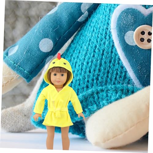 Abaodam Puppen Schlafanzug Hübscher Hühner Bademantel Weiche Puppenkleidung Zubehör Leicht An Ausziehbar Für Puppe Abaodam Puppen Schlafanzug Hübscher Hühner Bademantel Weiche Puppenkleidung Zubehör Leicht An Ausziehbar Für Puppe von Abaodam
