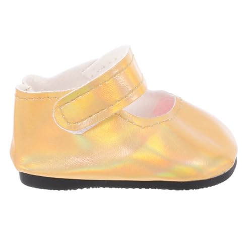 Abaodam Puppen Schuhe Miniatur PU Kleid Schuhe für Puppen Zubehör für Kreatives Sicherer Sitz Robust und Langlebig Fördert die Fantasie von Kindern von Abaodam