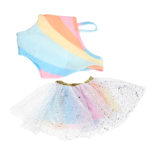Abaodam Puppen Tutu Rock mit Pailletten und Tüll Regenbogen Tanzoutfit für Puppen für Geburtstagsfeiern und Anlässe Komfortabel und Langlebig Abaodam Puppen Tutu Rock mit Pailletten und Tüll Regenbogen Tanzoutfit für Puppen für Geburtstagsfeiern und Anlässe Komfortabel und Langlebig von Abaodam