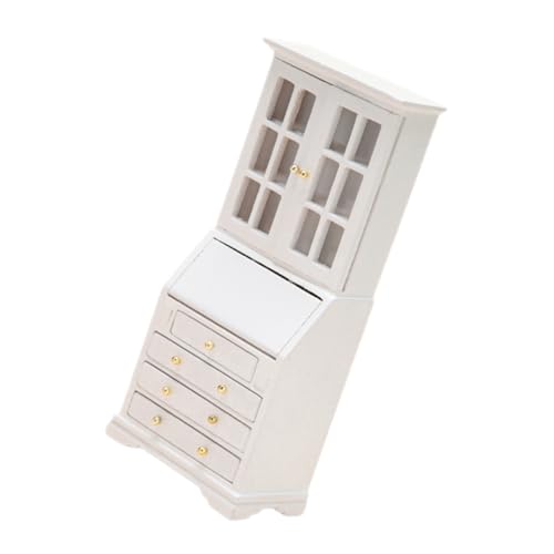 Abaodam Miniatur-Schrank Für Puppenhaus Holz Mini-möbel Weiß Dekoratives Ornament von Abaodam