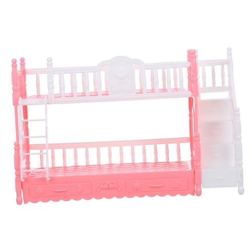 Abaodam Puppenhaus Bett für Miniatur Puppen Doppelstock Bett im Europäischen Stil Möbel für Puppenhaus Dekoration für Kreative Spielideen und Zubehör Abaodam Puppenhaus Bett für Miniatur Puppen Doppelstock Bett im Europäischen Stil Möbel für Puppenhaus Dekoration für Kreative Spielideen und Zubehör von Abaodam