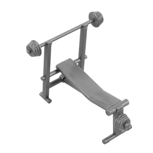 Abaodam Puppenhaus-Fitnessgeräte Puppenhauszubehör Mini-Sport-Langhantel Puppenhaus-Hantelbank Miniatur-Puppenhaus-Sportgeräte Puppenhausdekor Miniaturmöbel Plastik Grey Abaodam Puppenhaus-Fitnessgeräte Puppenhauszubehör Mini-Sport-Langhantel Puppenhaus-Hantelbank Miniatur-Puppenhaus-Sportgeräte Puppenhausdekor Miniaturmöbel Plastik Grey von Abaodam