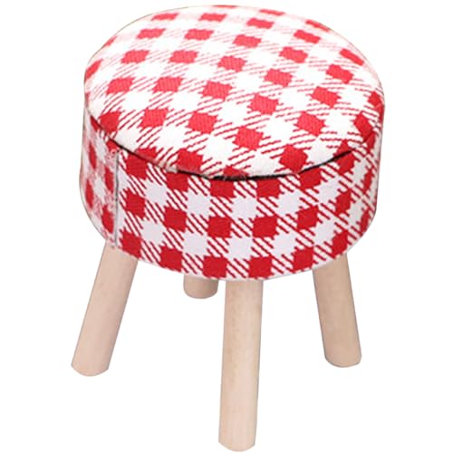 Abaodam Puppenhaus Hocker Mini-hocker Für Puppenzubehör Schemel Mini Bausatz Zubehör Für Puppenhäuser Miniatur Kinderspielzeug Figuren Rot Hölzern Abaodam Puppenhaus Hocker Mini-hocker Für Puppenzubehör Schemel Mini Bausatz Zubehör Für Puppenhäuser Miniatur Kinderspielzeug Figuren Rot Hölzern von Abaodam