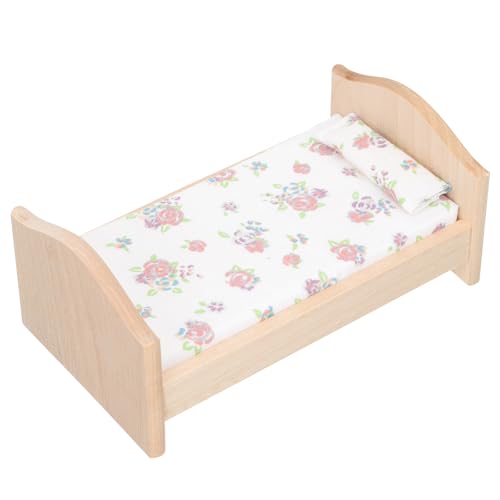 Abaodam Puppenhaus Kinderbett Puppenhausmöbel Holz Puppenhaus-miniaturmöbel Puppenbett Mit Bettwäsche Kissen Miniaturbett Holz Puppenhaus Dekoration Bettmodell Holz Kinderzimmer Baumwolle Abaodam Puppenhaus Kinderbett Puppenhausmöbel Holz Puppenhaus-miniaturmöbel Puppenbett Mit Bettwäsche Kissen Miniaturbett Holz Puppenhaus Dekoration Bettmodell Holz Kinderzimmer Baumwolle von Abaodam