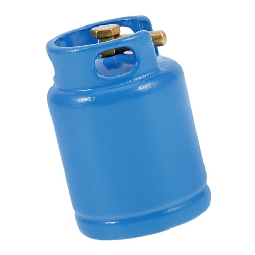 Abaodam Puppenhaus Küchenzubehör Mini Puppenhausmöbel Puppenhauszubehör Puppenhäuser Kleines Gastank Modell Puppenhaus Küchenzubehör Gasflaschen Modell Legierung Blau von Abaodam