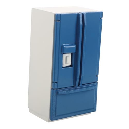 Abaodam Puppenhaus Mini Kühlschrank Doppel-tür Modell Kühlschrank für Rollenspiel Mikroszene Küchendeko Weiß-blau Abaodam Puppenhaus Mini Kühlschrank Doppel-tür Modell Kühlschrank für Rollenspiel Mikroszene Küchendeko Weiß-blau von Abaodam