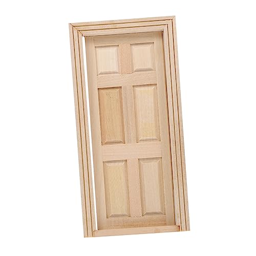 Abaodam Puppenhaus-mini-tür Haustür Deko Möbeltür Aus Holz Minitür Aus Holz Puppenmöbel Mini-Villa-tür Mini-holztür Mini-türzubehör DIY Minitür Hölzern Abaodam Puppenhaus-mini-tür Haustür Deko Möbeltür Aus Holz Minitür Aus Holz Puppenmöbel Mini-Villa-tür Mini-holztür Mini-türzubehör DIY Minitür Hölzern von Abaodam