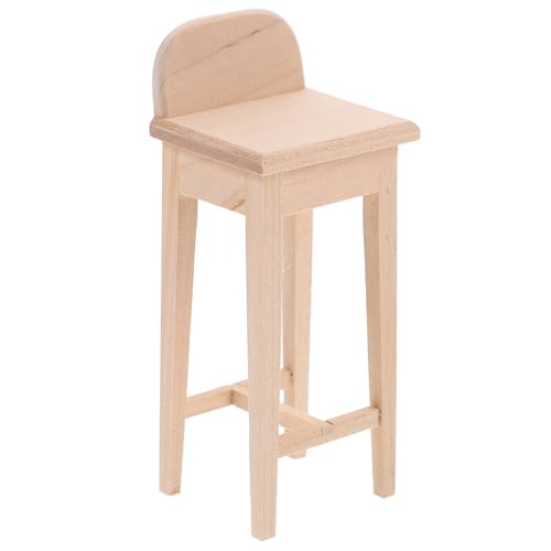 Abaodam Puppenhaus Miniaturmöbel Realistischer Küchenhocker für Mini Häuser Dekostuhl für Puppenstube Perfektes Zubehör für Miniaturlandschaften und Kreative Szenen Abaodam Puppenhaus Miniaturmöbel Realistischer Küchenhocker für Mini Häuser Dekostuhl für Puppenstube Perfektes Zubehör für Miniaturlandschaften und Kreative Szenen von Abaodam