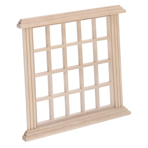 Abaodam Puppenhaus Miniaturen Ungefärbtes Holzfenster Modell 20-Raster Miniaturmöbel Abaodam Puppenhaus Miniaturen Ungefärbtes Holzfenster Modell 20-Raster Miniaturmöbel von Abaodam