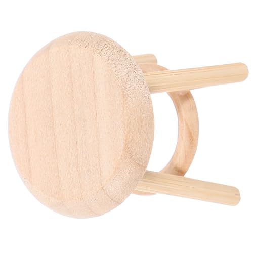 Abaodam Puppenhaus Möbel Rundhocker Für Hausdekoration Möbelkits Und Mini Hauszubehör Hochwertiges Handgefertigtes Modell Für Kreative DIY Projekte von Abaodam