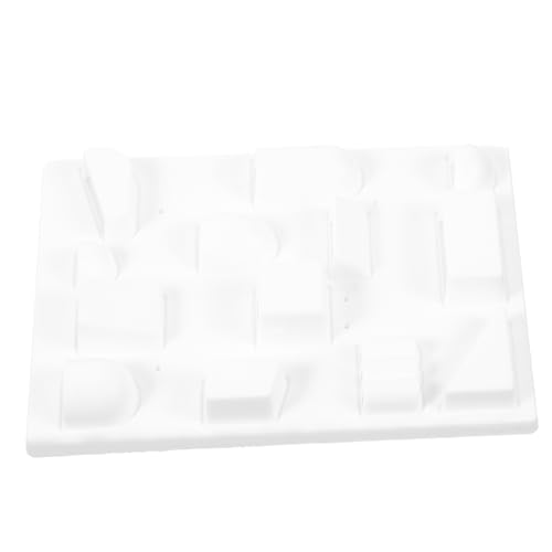 Abaodam Puppenhaus Rack Möbel Miniatur Hauszubehör Miniaturen Puppenhaus Kleines Puppenhaus Mädchen Mini Puppe Puppen Puppenzubehör Puppenhaus DIY Kunststoff Weiß von Abaodam