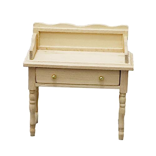 Abaodam Puppenhaus Schreibtisch Kleine Möbel Miniaturmöbel Mini Hausmöbel Inneneinrichtung Modelldekoration Puppenhausmöbel Kommode Für Puppenhaus Schreibtisch Kindermöbel Aus von Abaodam