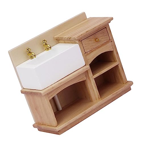 Abaodam Puppenhaus Waschbecken Wasser Miniatur Küchenspülen Waschbecken Im Badezimmer Sinkt Stecker Wc-waschbecken-Modell Dolly-House-waschbecken-Modell Mini-waschbecken Holz Abaodam Puppenhaus Waschbecken Wasser Miniatur Küchenspülen Waschbecken Im Badezimmer Sinkt Stecker Wc-waschbecken-Modell Dolly-House-waschbecken-Modell Mini-waschbecken Holz von Abaodam