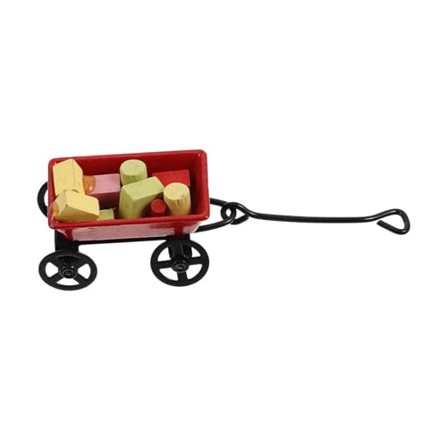Abaodam Puppenhaus-mini-zubehör Miniatursachen Miniatur-gartengerätemodell Puppenhaus-gartengeräte Spielzeugwagen Mini-zubehör Für Puppen Mini-Sachen Mini Fairy Garden Accessoires Metall von Abaodam