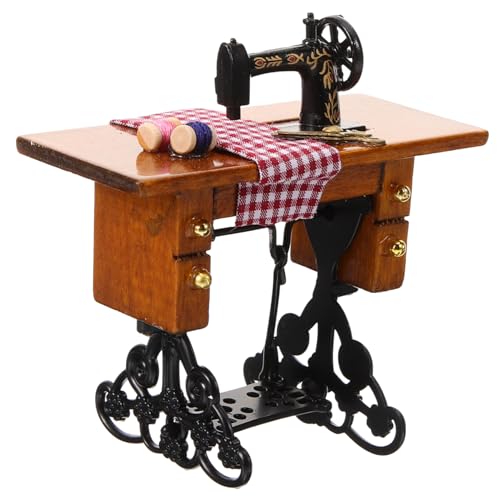 Abaodam Miniatur-nähmaschine Modell Puppen-nähspielzeug Mini-hausmöbel Tischstatue Als Geburtstagsgeschenk von Abaodam