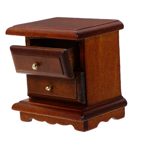 Abaodam Puppenhaus puppenmöbel puppenbett etagenbett Puppenhaus holzmöbel Toys Dekorationen Figur landschaftsbau mini Zubehör für Puppenhäuser hölzern Brown von Abaodam