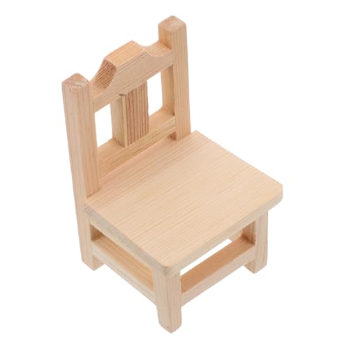 Abaodam Puppenhaus Dekorationen Kleiner Hocker Holz Miniatur Parkbank Sitz Für Puppenhaus Einrichtung von Abaodam