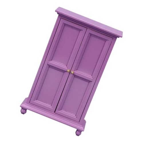 Abaodam Puppenhausdekoration Puppenhausmöbel winzige Möbel Puppenhaus-Bausatz Schrankmodell standgarderobe Miniaturmöbel Puppengarderobe Kleiderschrank Modelle Holz Violett Abaodam Puppenhausdekoration Puppenhausmöbel winzige Möbel Puppenhaus-Bausatz Schrankmodell standgarderobe Miniaturmöbel Puppengarderobe Kleiderschrank Modelle Holz Violett von Abaodam