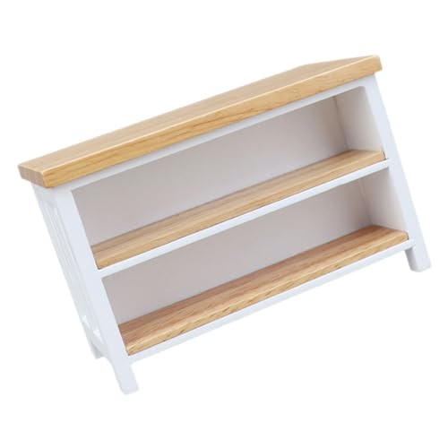 Abaodam Puppenhausmöbel Schreibtischdekoration Esszimmertischdekoration Miniatur Computertisch Kleine Hausmöbel Miniaturmöbel Und Zubehör Kleiner Beistelltisch Minitisch Aus Holz von Abaodam