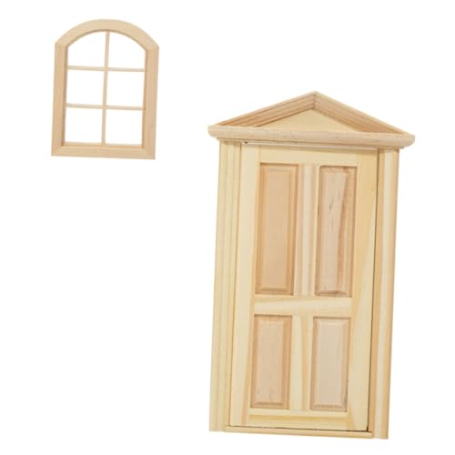 Abaodam Puppenhaustüren Und Fenster Spielzeughaus Puppenhausmöbel Wohnaccessoires Meerjungfrau Ornament Meerjungfrauen Puppen Ornamente Für Pflanzenzubehör Mini Haustür Beige von Abaodam