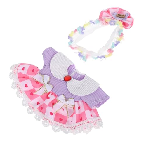Abaodam Puppenkleider mit Blumen-Haarband Langlebiges Weiches Material Einfach Anzuziehen Kompatibel mit Labubu Reborn Miniaturpuppen Vielseitige Kostümaccessoires für Fantasievolles Spiel Abaodam Puppenkleider mit Blumen-Haarband Langlebiges Weiches Material Einfach Anzuziehen Kompatibel mit Labubu Reborn Miniaturpuppen Vielseitige Kostümaccessoires für Fantasievolles Spiel von Abaodam