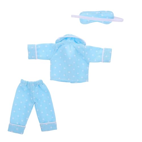 Abaodam Puppenkleidung Schlafanzug aus Baumwolle für Bjd Puppen Weiche Bequeme Nachtwäsche Niedliche Schlafanzüge für Puppen Vielseitig für Spiel und Zuhause Geeignet von Abaodam