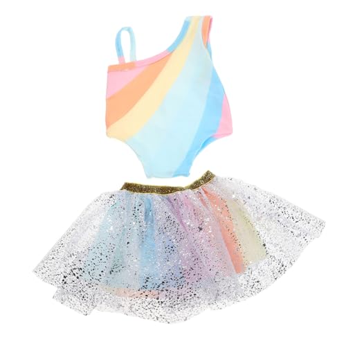 Abaodam Puppenkleidung mit Regenbogen Tutu Kleid für Mädchen Vielseitiges Zubehör für Puppen für Kreatives Spiel Ab Jahren Abaodam Puppenkleidung mit Regenbogen Tutu Kleid für Mädchen Vielseitiges Zubehör für Puppen für Kreatives Spiel Ab Jahren von Abaodam