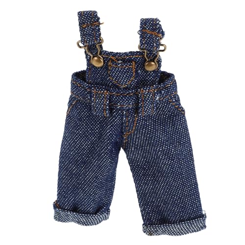 Abaodam Puppenoverall Puppen Hosenträger Puppenbekleidung Wechselkleidung Puppen Rollenspiel Puppen/Puppen Outfit Miniaturkleidung Puppenzubehör Machen Mini-Kleiderbügel Cowboy von Abaodam