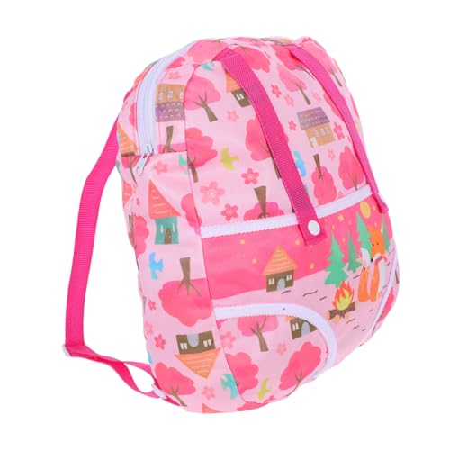 Abaodam Puppenrucksack Mini Rucksack Puppenrucksack für Puppentragetasche Puppenaufbewahrung Puppe Out Tasche Kleiner Rucksack Puppenkleidung Aufbewahrung Puppe Puppenträger Polyester von Abaodam