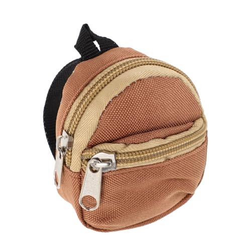 Abaodam Miniatur Puppenrucksack Mit Reißverschluss Farbige Reiseaccessoires Für Rollenspiele Für Kreatives Spielen Und Puppenoutfits Für Junge Mädchen Und Mädchen von Abaodam