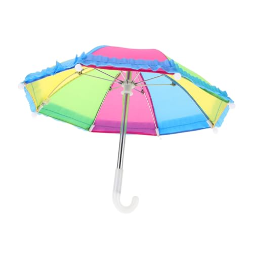 Abaodam Puppenschirm für Regenbogen Dekoration Vielseitiges Puppenzubehör für Outdoor Spiele Weiches Material für Puppen und Szenarien von Abaodam