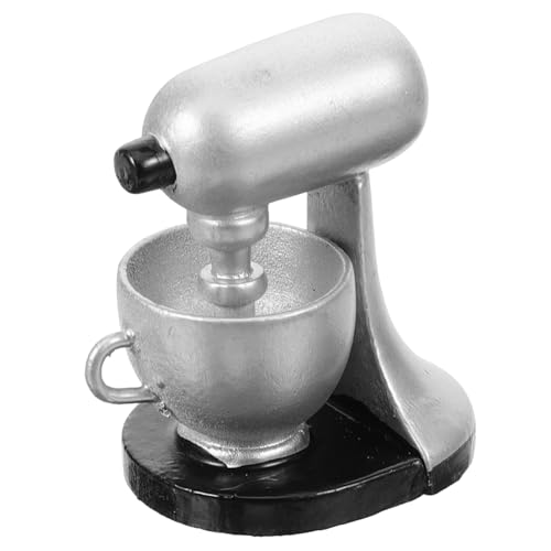 Abaodam Puppenstuben-kaffeemaschine Miniatur-kaffeemaschine Mini-kaffeemaschine Mini-Kaffee-Mixer Mini-puppenhaus-dekor Puppenhaus-kaffeemaschine Mini-kaffeemixer Holz Geschirr Haushalt von Abaodam