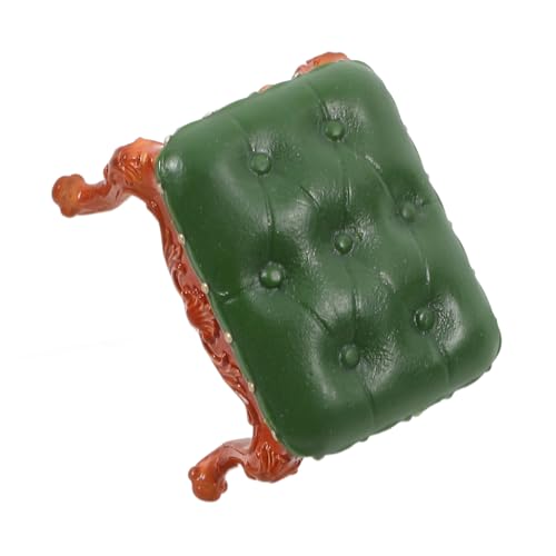 Abaodam Puppenstubenstuhl Miniaturen Mini-Retro-sofastuhl Puppen-wohnzimmermöbel Teenager Minibarthekenstuhl Teppich Ästhetisch Mini-stuhlmöbel Dekorativ Kissen von Abaodam