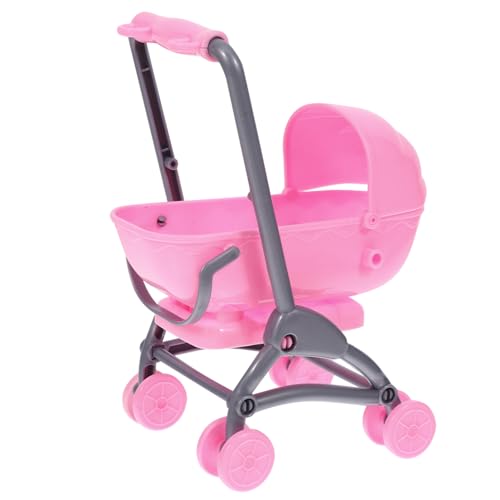Abaodam Puppenspielset Kinderwagen Puppenwagen Aus Kunststoff Für 1-jährige Mädchen Babypuppenzubehör Spielset von Abaodam