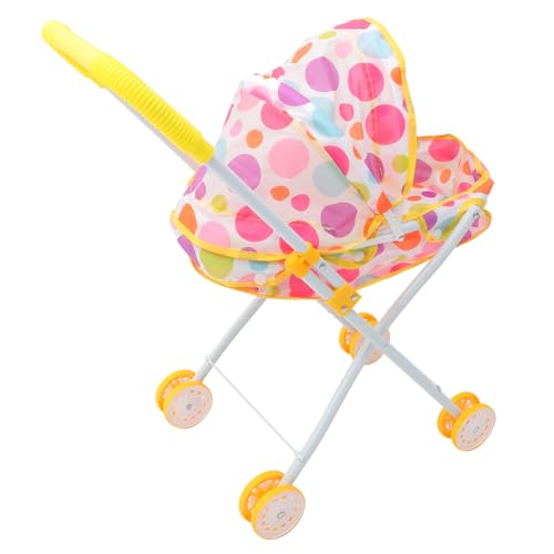 Abaodam Puppenwagen Kinderwagen Babyzubehör Für 2-jährige Spielhauszubehör Kinderspielzeug Puppensachen Puppenhauslieferungen Oxford-Stoff Abaodam Puppenwagen Kinderwagen Babyzubehör Für 2-jährige Spielhauszubehör Kinderspielzeug Puppensachen Puppenhauslieferungen Oxford-Stoff von Abaodam