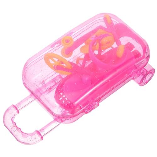 Abaodam Puppenzubehör Set Teiliges Puppenreisegepäck mit Koffer Tennisracket Kopfhörern Sonnenhut Skateboard und Fahrrad Farben Zufällig Für Kreative Rollenspiele und Zufällige Farbe von Abaodam