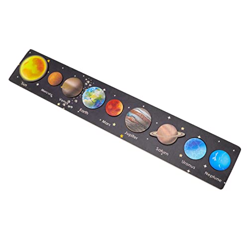 Abaodam Planeten Matching Und Mädchen Puzzle Spielzeug Sonnensystem Spielzeug Kognition Holz Puzzle Für Jungen Mädchen von Abaodam