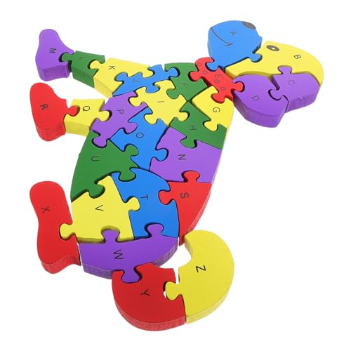 Abaodam Puzzle Kinderpuzzle Tiere Bauspielzeug Lernspielzeug Bausteine ​​Für Kleinkinder Bausteine Vorschulpuzzle Lernpuzzle Spielsets Puzzleblöcke Aus Holz von Abaodam